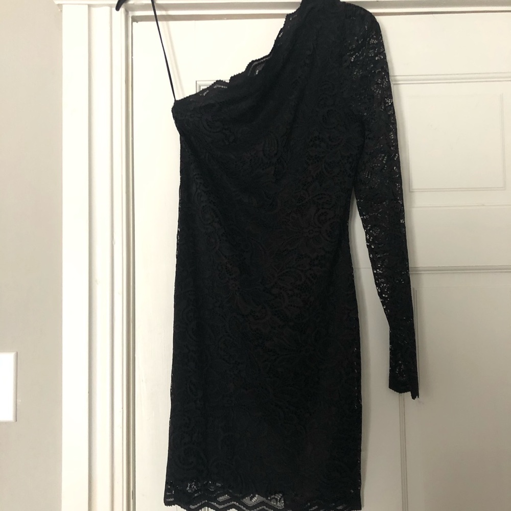Black lace dress